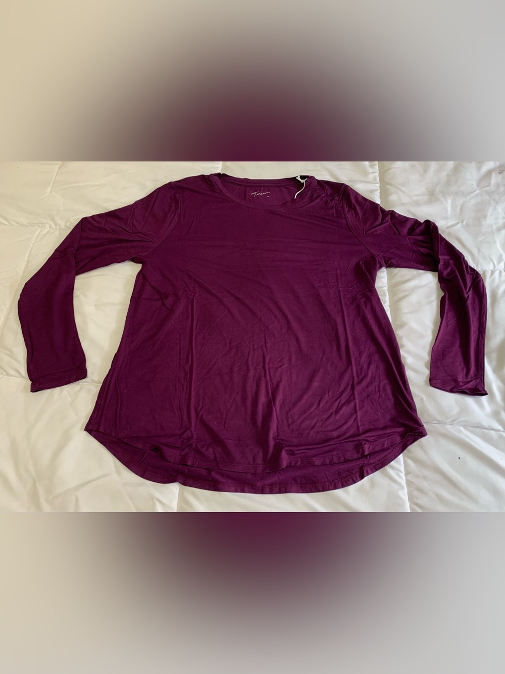 New TERRERA Georgia Crew Long sleeve Shirt Size L